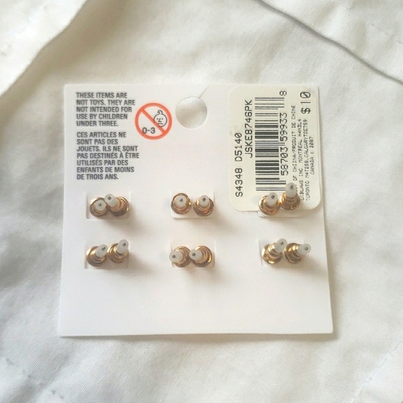 π JOE FRESH - 6 Pack Hypoallergenic Earings - Picture 3 of 3